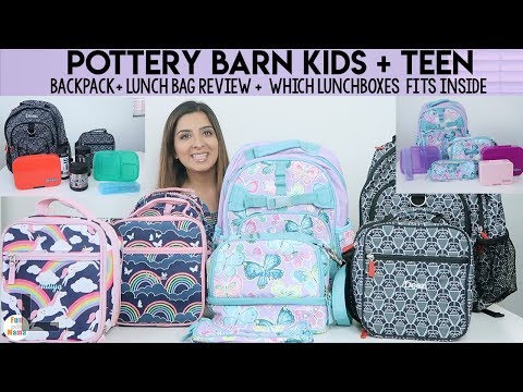 Pottery Barn Kids Backpacks Lunchboxes + PBTeen Review + Yumbox + Easy  Lunchboxes 
