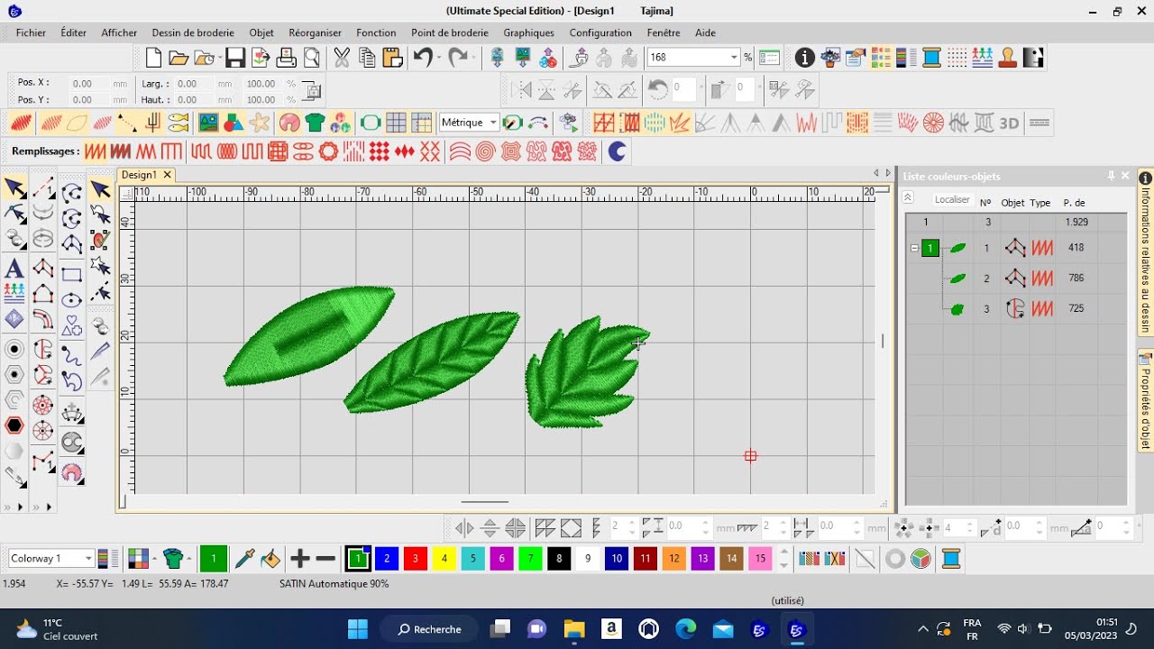 الدرس الثالث في البيكاج ،أنواع الغرز، الجزء الأول