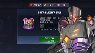 Megatronus purchase &amp; Rank up (FINALLY!) - Transformers Forge To Fight