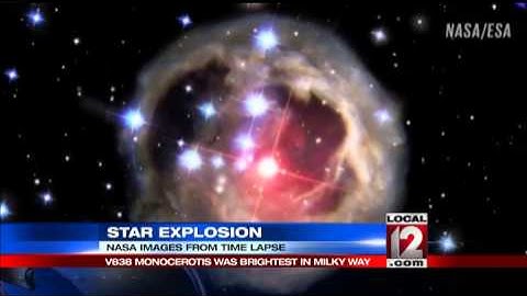 NASA captures star explosion