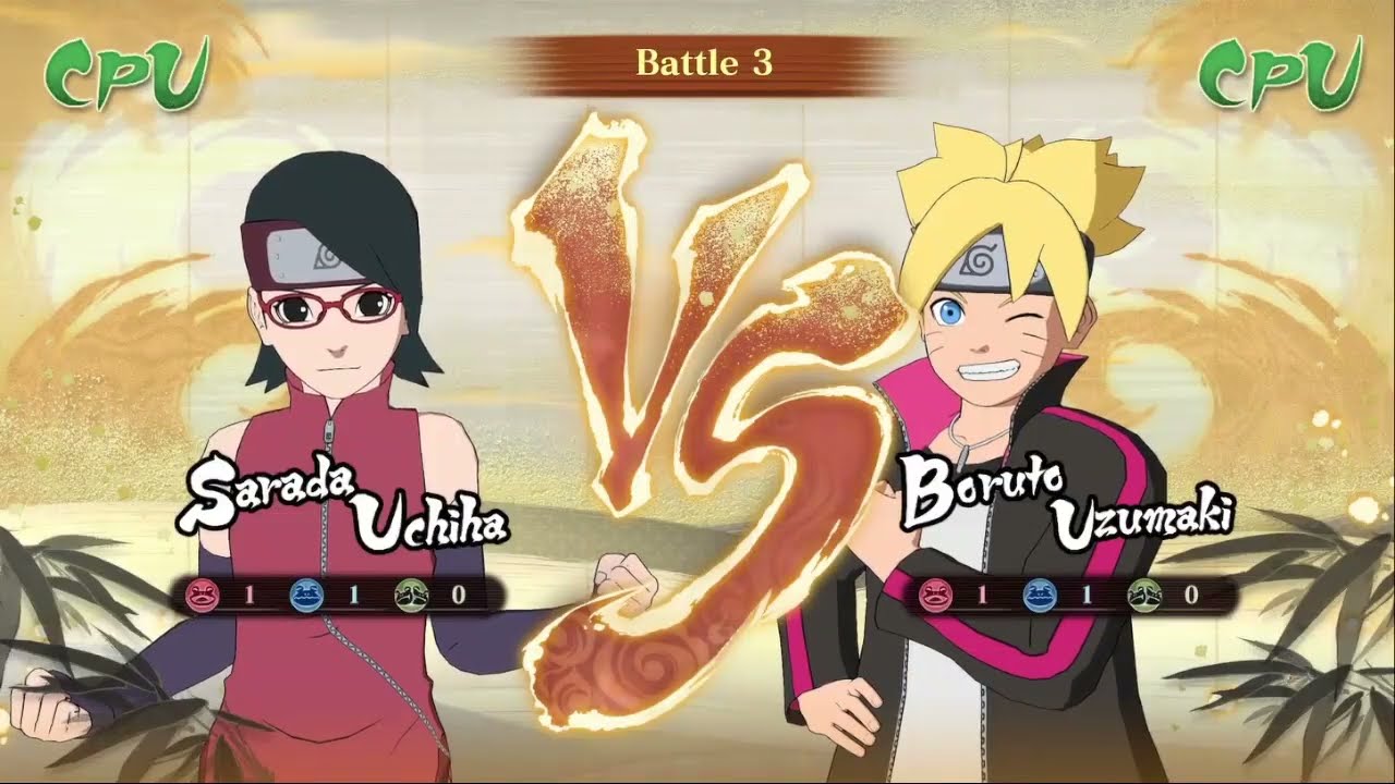 Sarada Uchiha vs. Boruto Uzumaki NARUTO X BORUTO Ultimate Ninja STORM CONNECTIONS