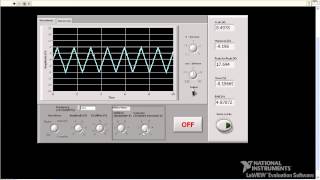 Demonstration: Function Generator / Oscilloscope created with LabVIEW
