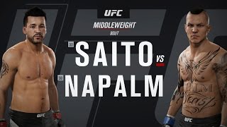 EA Sports UFC 2 The Ultimate Fighter Part 12 - #38 Napalm vs SAITO #33 7-0-0