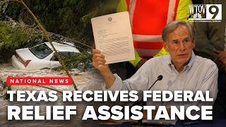 Texas Governor Abbott briefs the public about the current conditions after major flooding