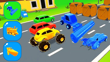 SHAPE SHIFTING🏃‍♂️🚗🚲🚦All Levels Gameplay Walkthrough Android,ios max KL3KJH