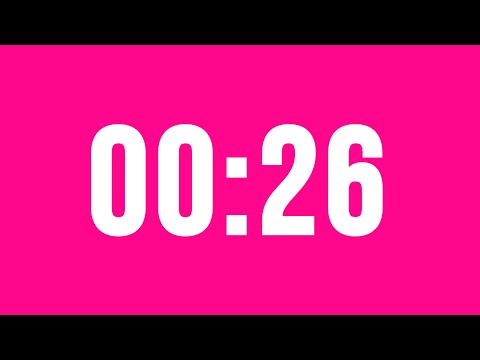 26 Second Countdown Timer No Music With Alarm Clock At The End