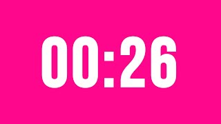 26 Second Countdown Timer No Music With Alarm Clock At The End