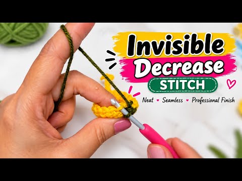 How to Crochet an Invisible Decrease (Inv Dec) | Crochet On Wheels