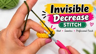 How to Crochet an Invisible Decrease (Inv Dec) | Crochet On Wheels