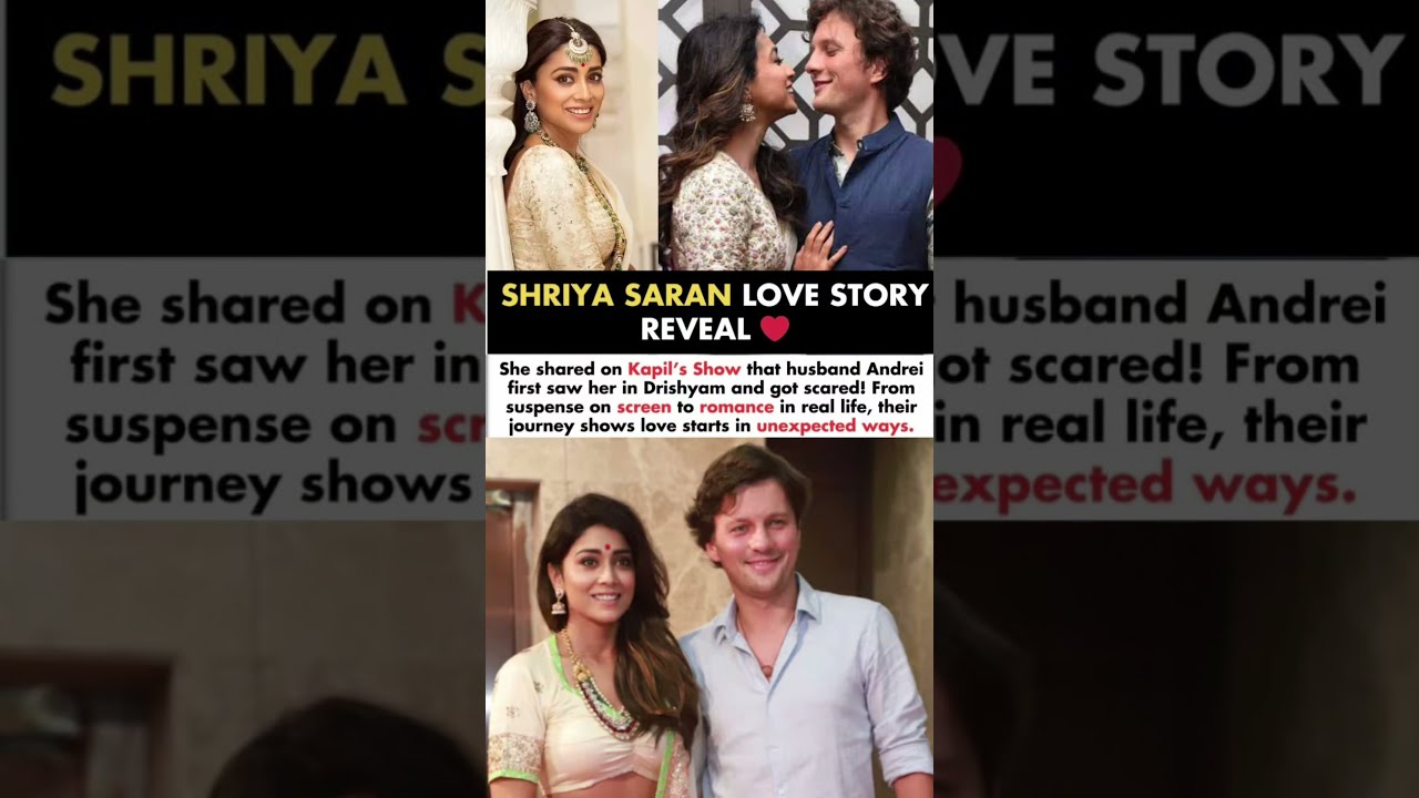 Shriya Saran Says Her Husband Andrei First Saw And Got Scared Shriyasaran News