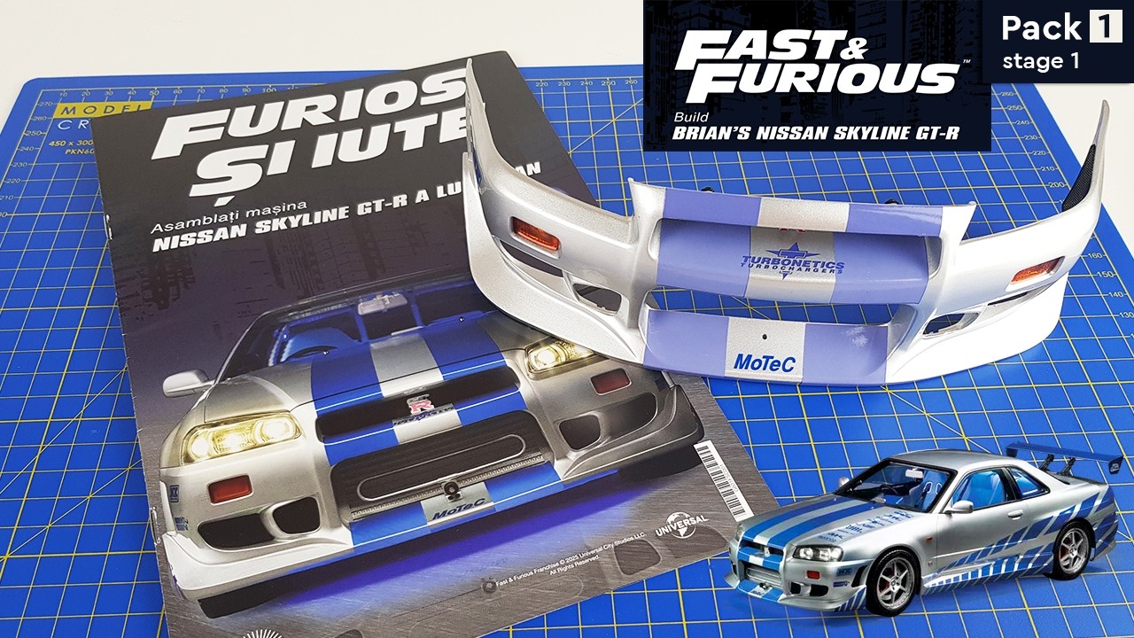Build the 1:8 scale Fast & Furious Nissan Skyline GT-R - Pack 1