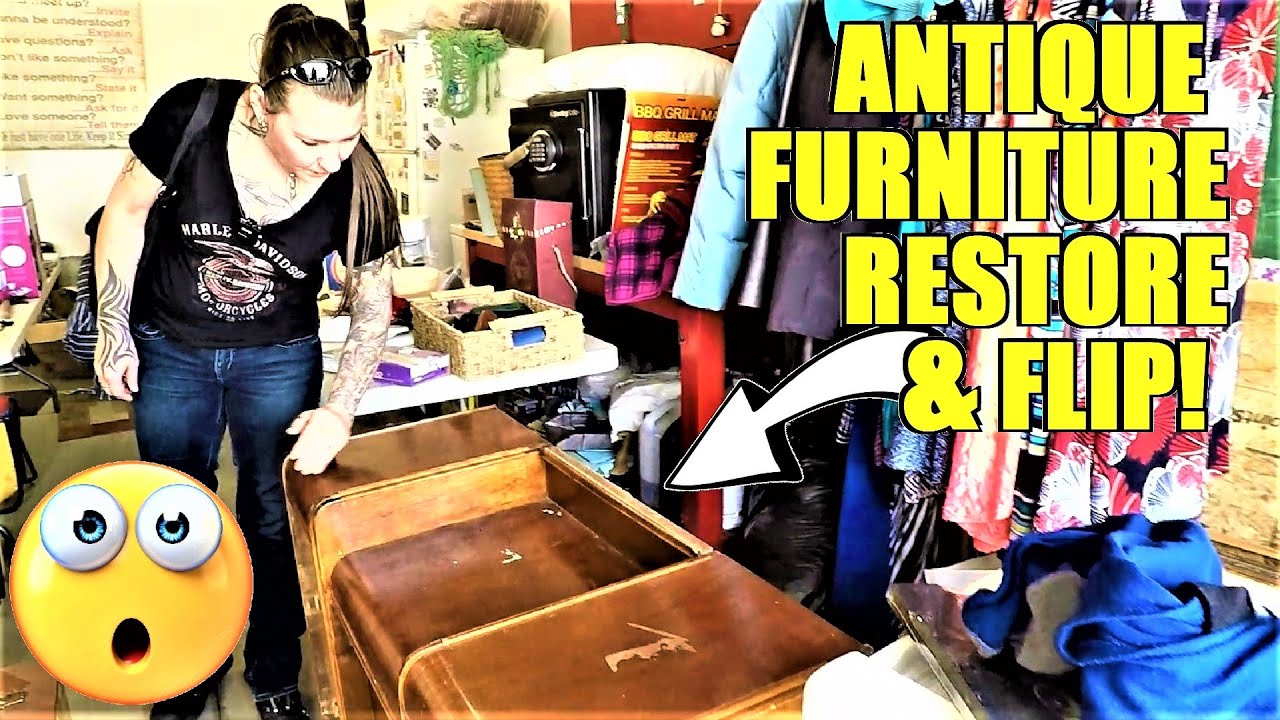 Ep461 GARAGE SALE FURNITURE FLIP! 😮😮 AMAZING FIND & FURNITURE