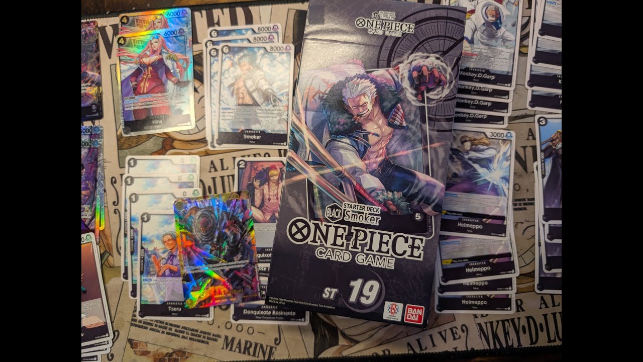 One Piece Starter Deck 19: BLACK Smoker Unboxing