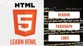 Learn HTML Heading, Paragraphs, and Links in 5 minutes | Learn to code