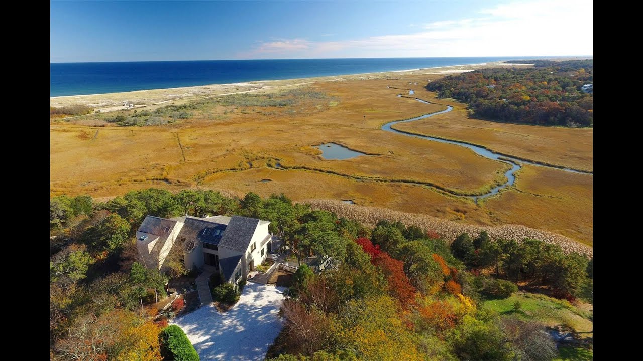 Contemporary Hillside Home with Ocean Views in Orleans, Massachusetts
