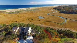 Contemporary Hillside Home with Ocean Views in Orleans, Massachusetts