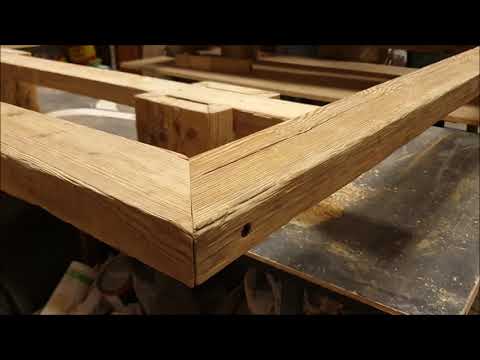 La realizzazione di un letto in legno di recupero