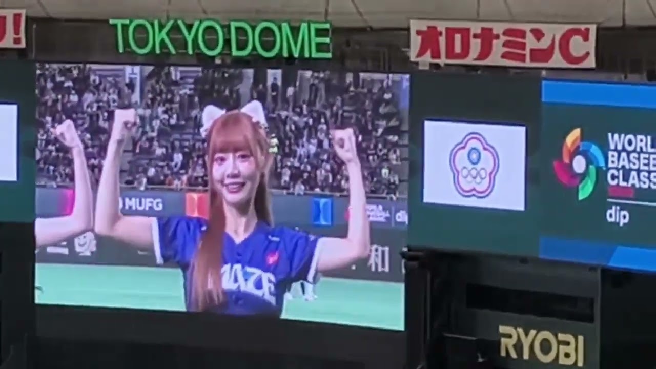 WBC中華對捷克- 東京巨蛋現場啦啦隊表演 #wbc #東京巨蛋