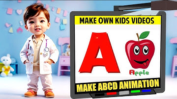 How To  Create Alphabet Abc Animation Kids Learning Videos Using Free AI