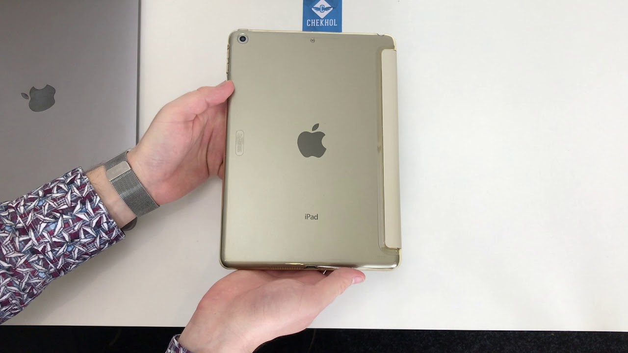 Видео Чехол ESR Yippee Color Trifold Magnetic Smart Case на iPad 9 7 2018/2017 брызги шампанского