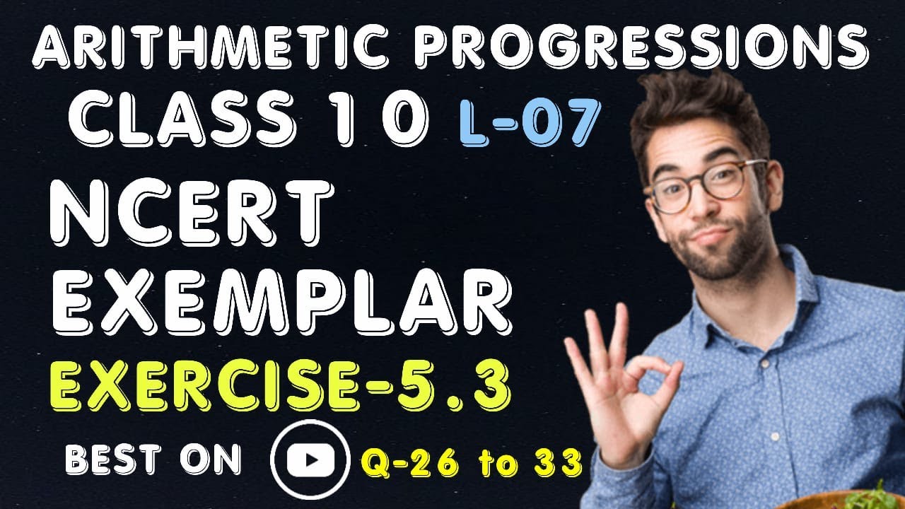 arithmetic progression ncert exemplar | exemplar class 10 maths ...
