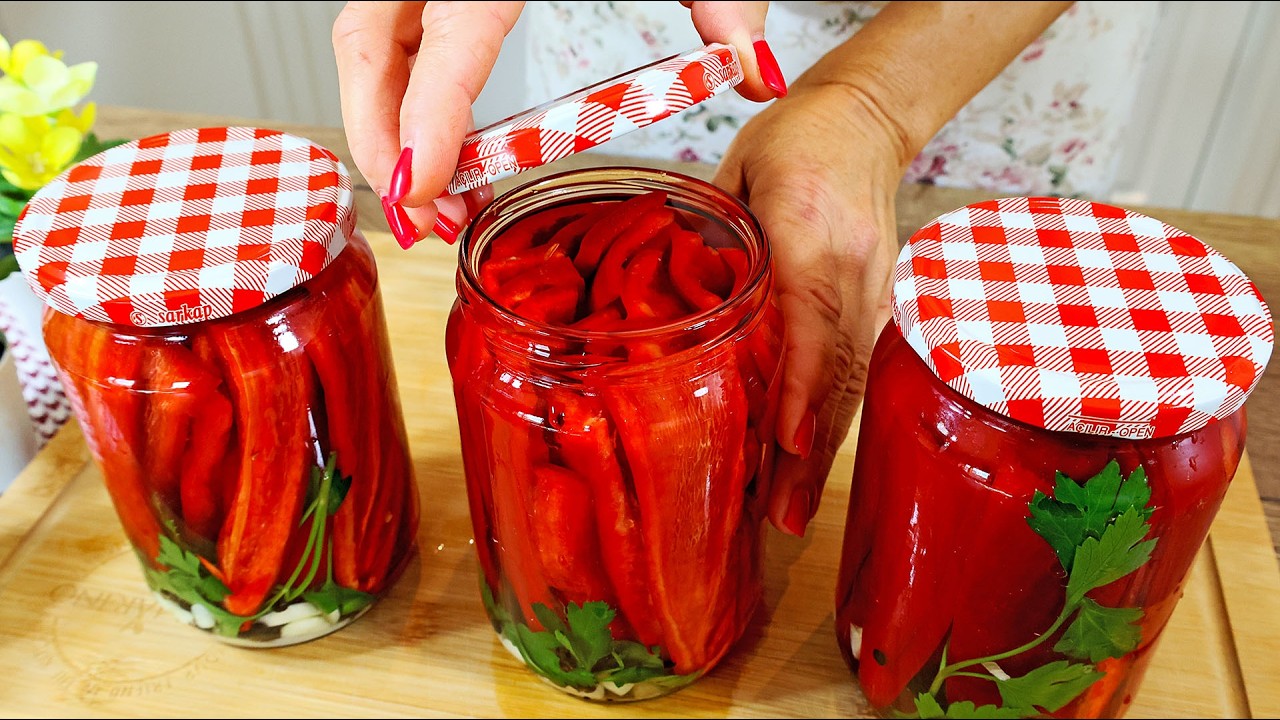 свежий перец не испортится годами, если его таким образом сохранить! зимний салат!