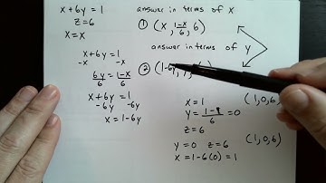 Writing Solutions to 3x3 Systems of Linear Equations from Augmented Matrices