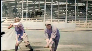 Shoeless Joe Jackson &  Babe Ruth Swinging in Color | HD