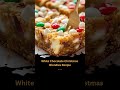 White Chocolate Christmas Blondies