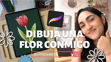 Dibuja una flor en PROCREATE - Tutorial paso a paso - ¡CON PINCELES GRATIS!