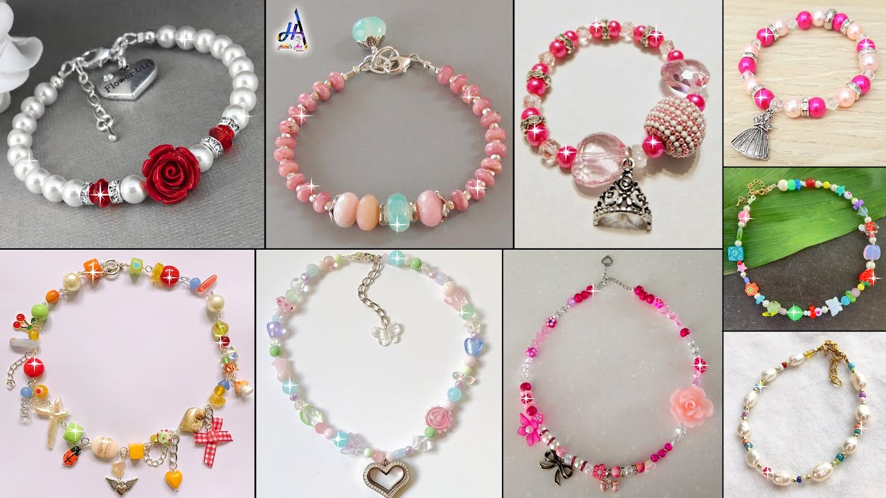 How to Make Lovely Beads Bracelet | Beaded bracelets diy, Jewelry diy  bracelets, Bracelet crafts