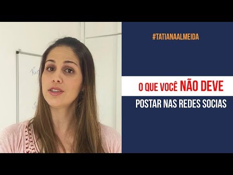 Vídeo: O Que Não Deve Ser Postado Nas Redes Sociais. Higiene Do Usuário - Visão Alternativa