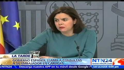 "Es una actitud lamentable": Vicepresidenta de España tras insultos de Maduro a Rajoy