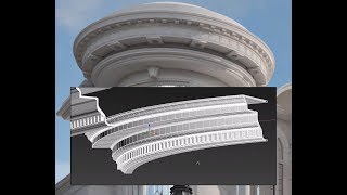 3DS MAX TUTORIAL   Placing Cornice on Curves درس لف الكرانيش على منحنيات