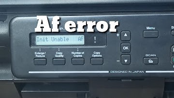 How to repair Brother printer Unable to print AF error