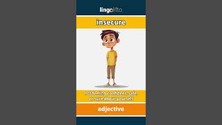  Insecure Meaning  Flash Card  Learn English Vocabulary