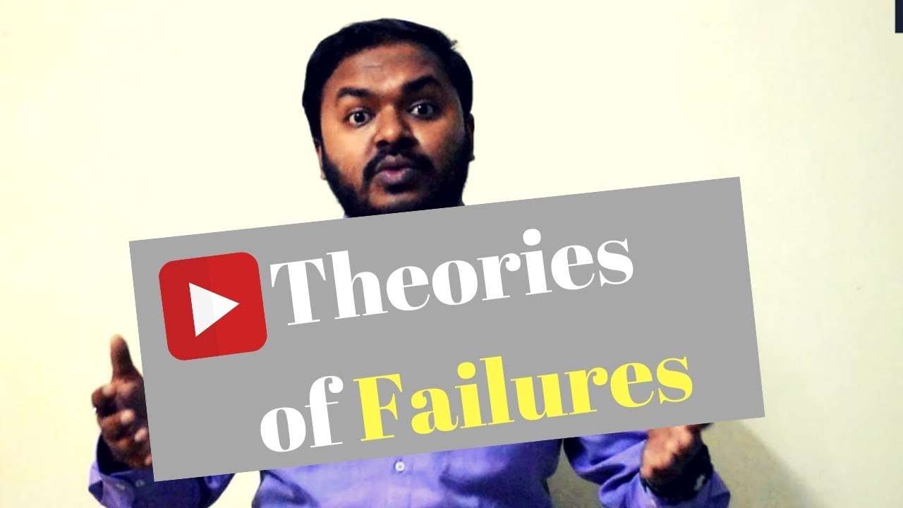 Theories Of Failure | Rankine's, Tresca & Guest's, Von Mises, Haigh's and St. Venant's Theory