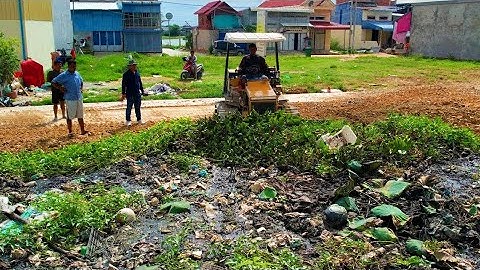Amazing Complete Working!! Fill Land, Delete Garbage Dump By Skills Dozer Clear and Pushing Trash
