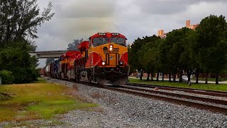 FEC trains 202-14 & 109-14 ...MEET in front of me!