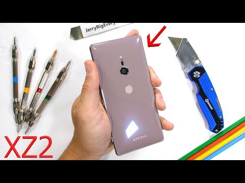 Sony Xperia XZ2 Durability Test - Scratch and BEND tested!