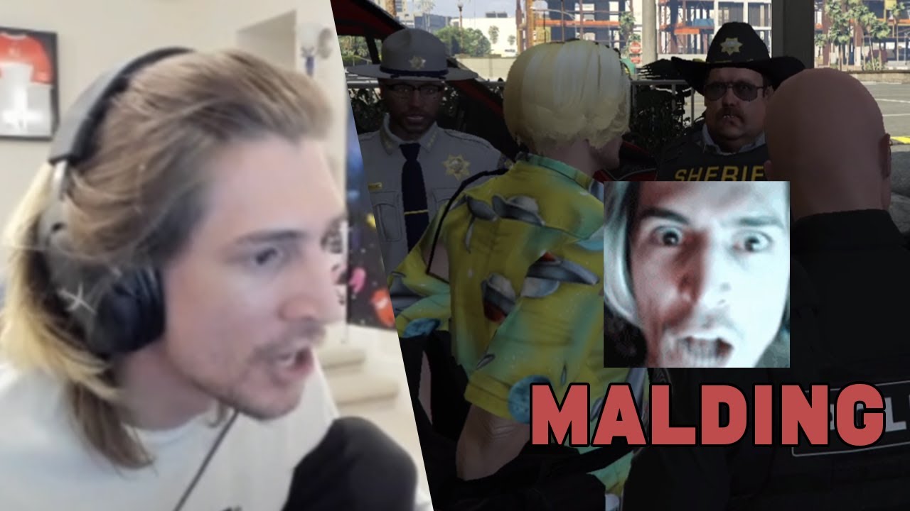 xQc GTA RP No Pixel 3.0: xQc Malds and Attacks the Police!