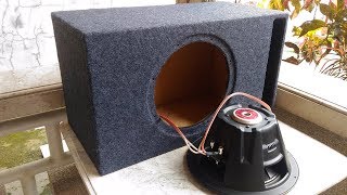 How to Make L-Ported Subwoofer Box - DIY