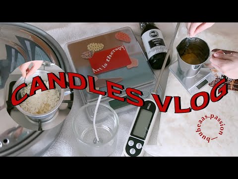 candles vlog 🕯 — ทำเทียนหอม, เคลียร์เทียนที่จุดไม่ติด, ทำเทียนขาย? ✨