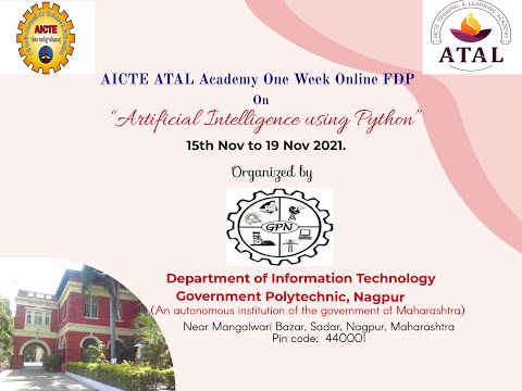 Day 4 Session III AICTE ATAL Academy Online FDP on Artificial Intelligence using Python 20211118 093