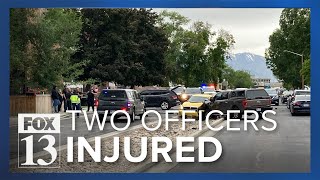 Two police officers hospitalized while attempting to stop vehicle in South Salt Lake