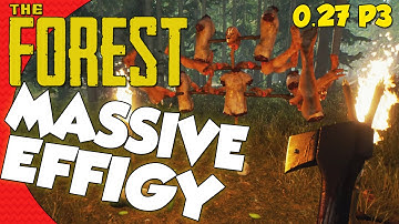 MASSIVE CUSTOM EFFIGY! | The Forest Gameplay Part 3 (Alpha 0.27 Lets Play)