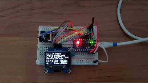 Монитор производительности РС на OLED 1.3