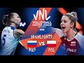 RUS vs. POL - Highlights Week 5 | Women's VNL 2021