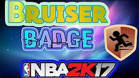 HOW TO GET BRUISER FAST BADGE TUTORIAL   NBA 2K17