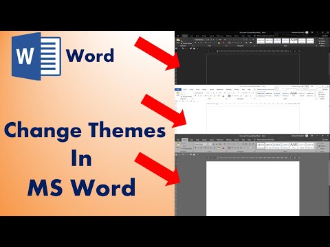 वीडियो: मैं Word 2016 में थीम का रंग कैसे बदलूं?